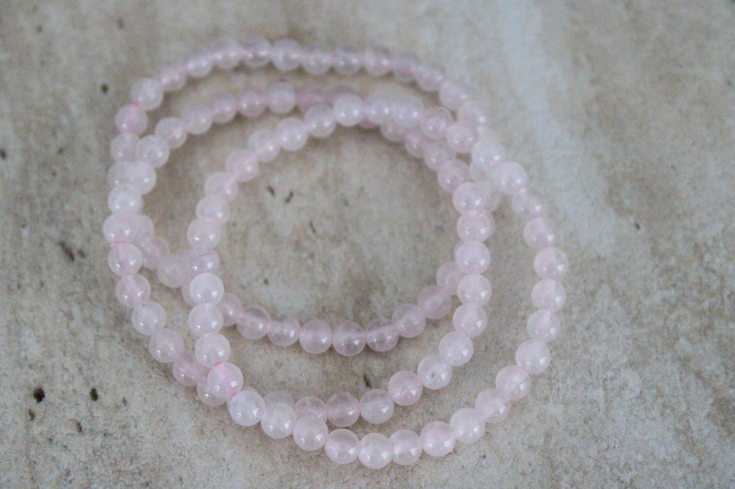 Moeder & Dochter Armband – Rozenkwarts (Set van 2)