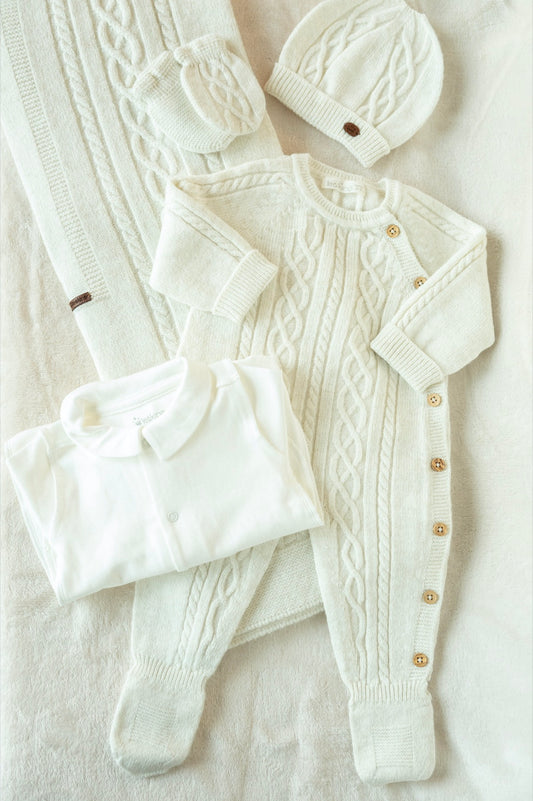 Newborn Set Schuine Knopen / 9-delige Complete Baby uitzet