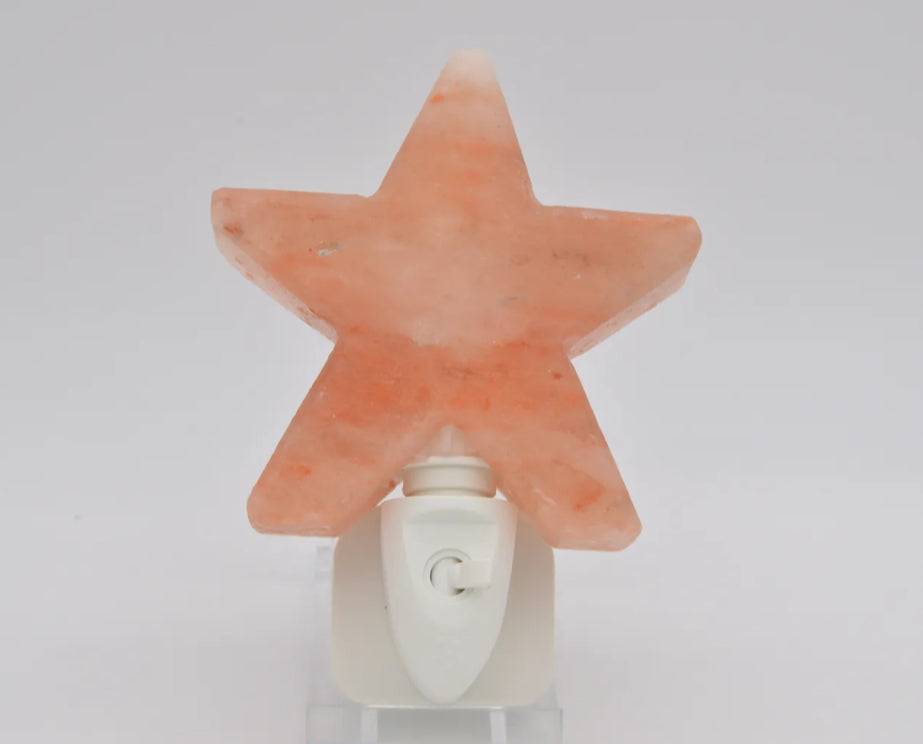 Zout Nachtlamp LED Ster Roze