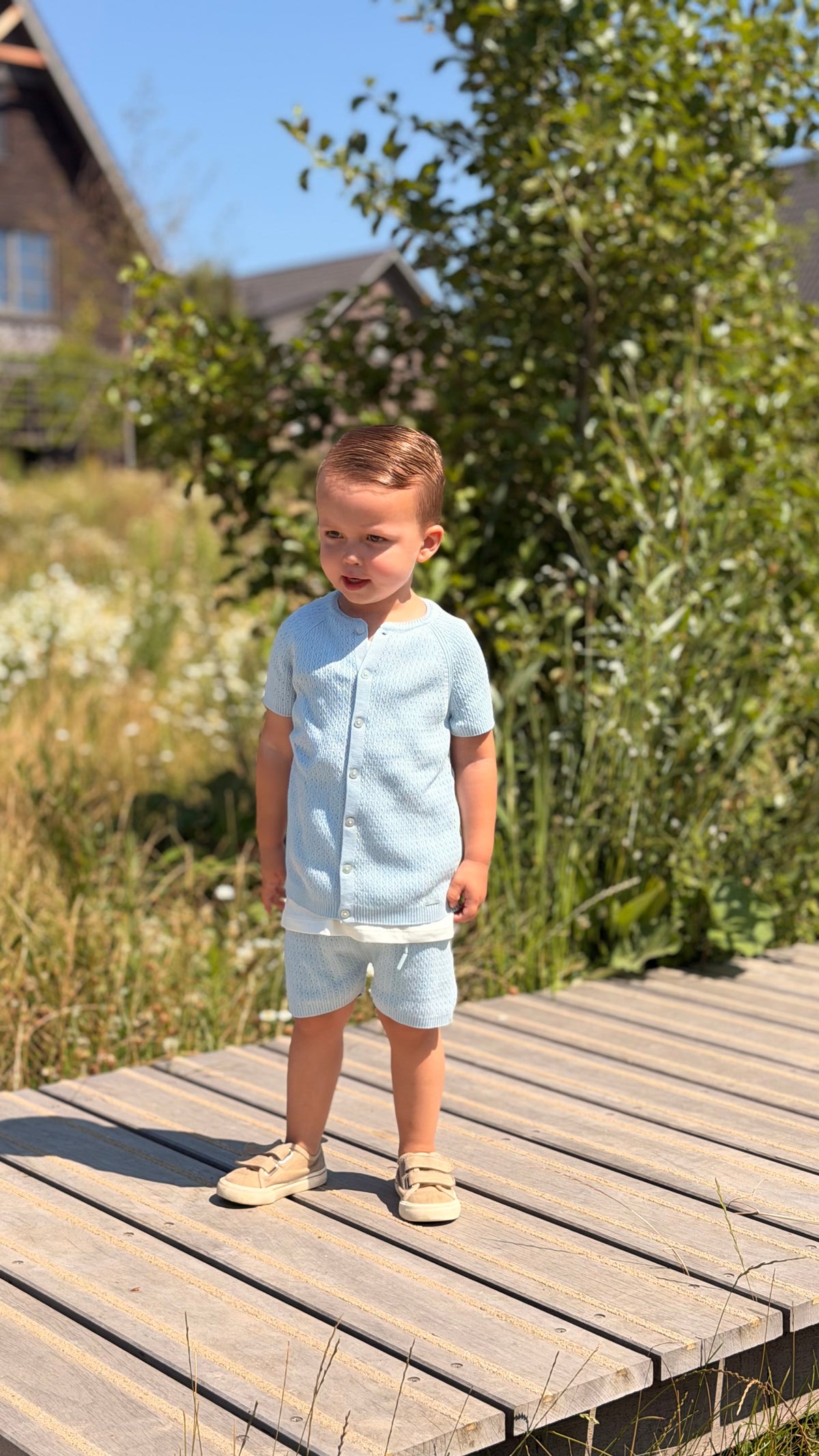 Jongens set babyblauw | 3-delig