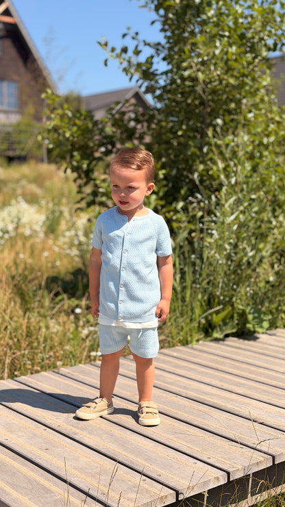 Jongens set babyblauw | 3-delig