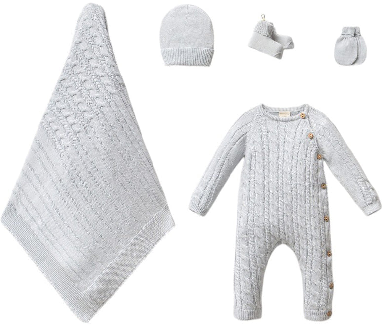 Complete Newborn Set | 5-delig Babyblauw