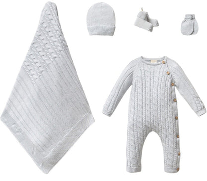 Complete Newborn Set | 5-delig Babyblauw