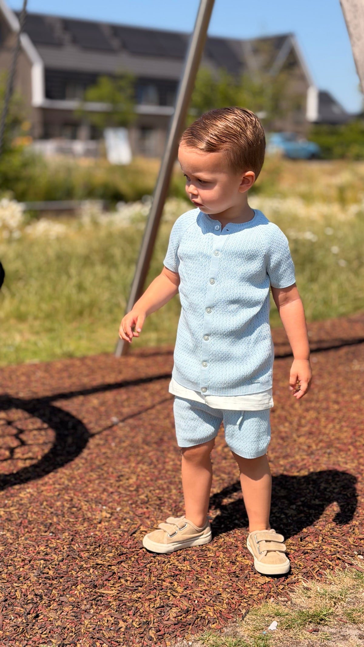 Jongens set babyblauw | 3-delig