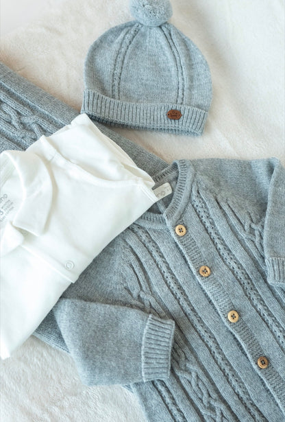 Newborn Set Grijs / 9-delige Complete Baby uitzet