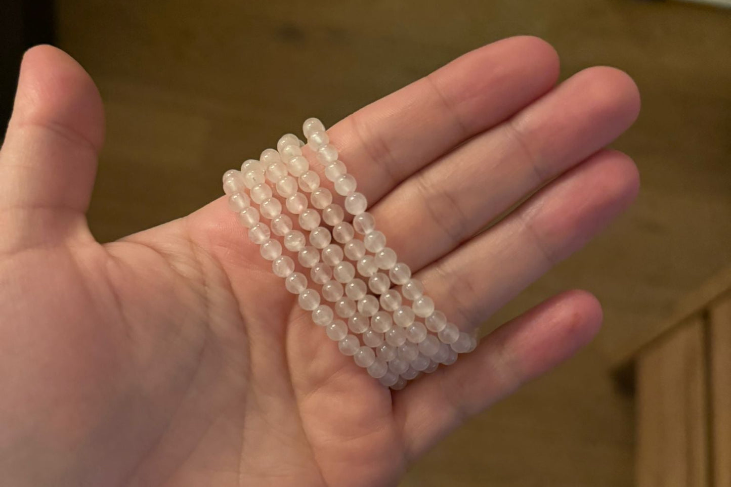 Rozenkwarts Kinder Armband